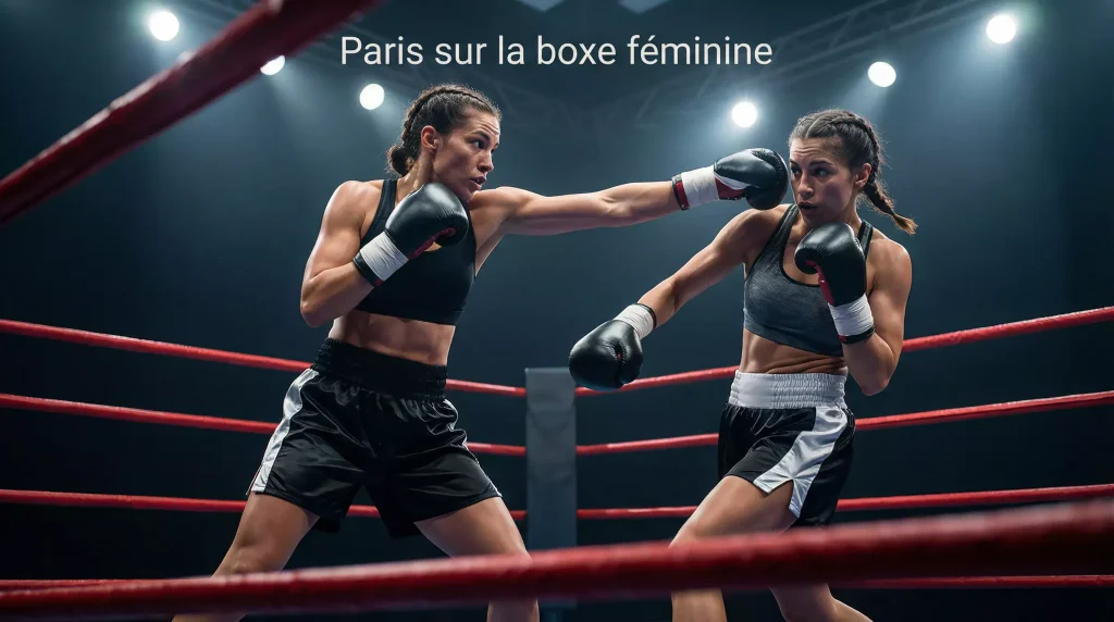 Paris boxe féminine — combat de boxe féminine professionnelle sur le ring